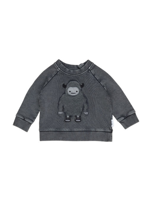 Huxbaby Yeti Sweatshirt- Charcoal