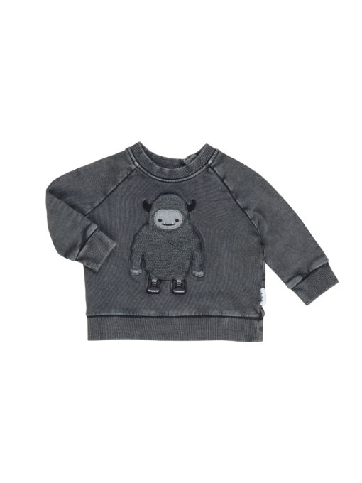 Huxbaby Yeti Sweatshirt- Charcoal