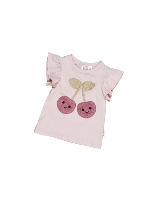 Huxbaby Cherry Frill T-Shirt – Rose