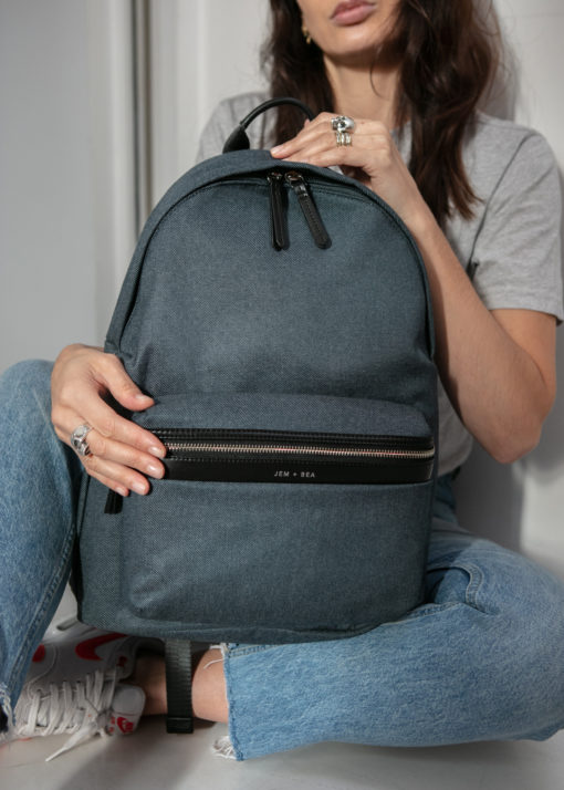 Jem + Bea – Jamie Denim Backpack -Exclusive to So Beau Baby