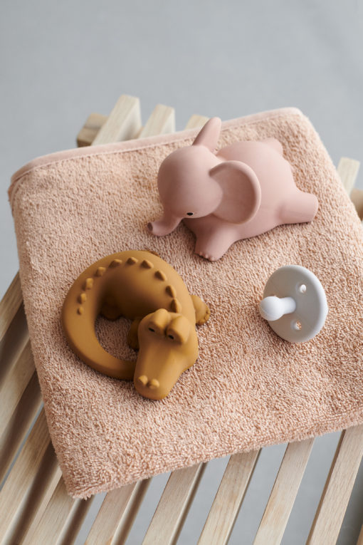 Liewood Natural Rubber Bath Toys – Safari – Dark Rose