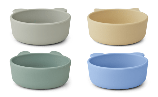 Liewood Iggy Bowls – 4 Pack – Peppermint – Multi