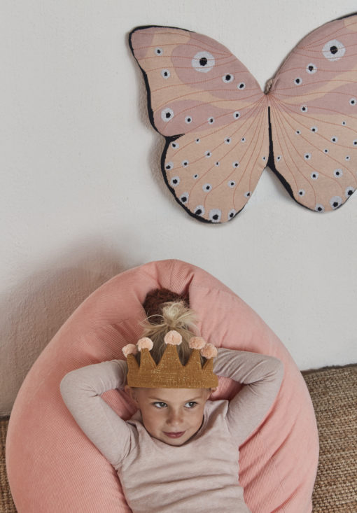 OYOY Corduroy Beanbag – Coral Pink