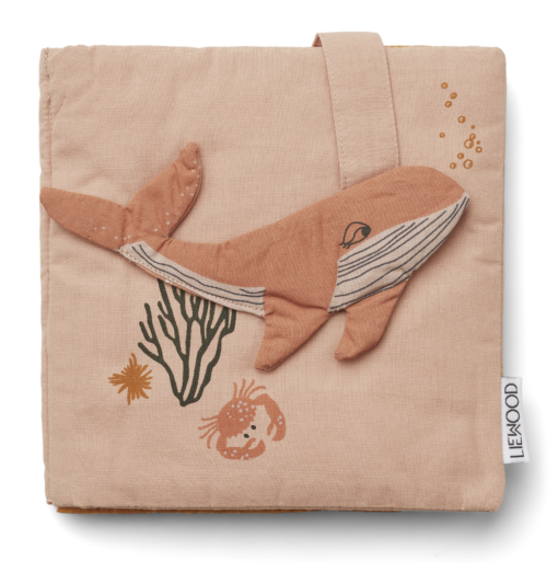 Liewood Handmade Fabric Book- Sea Creature – Rose