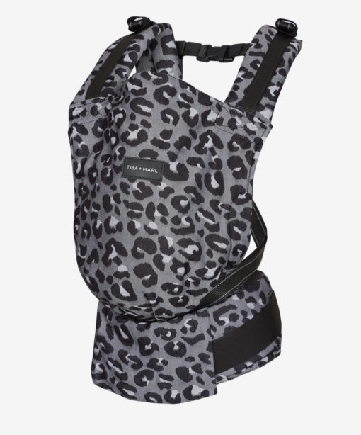 Tiba + Marl -Isara  Ergonomic  Baby Carrier- Grey/Black Leopard Print