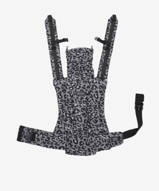 Tiba + Marl -Isara  Ergonomic  Baby Carrier- Grey/Black Leopard Print