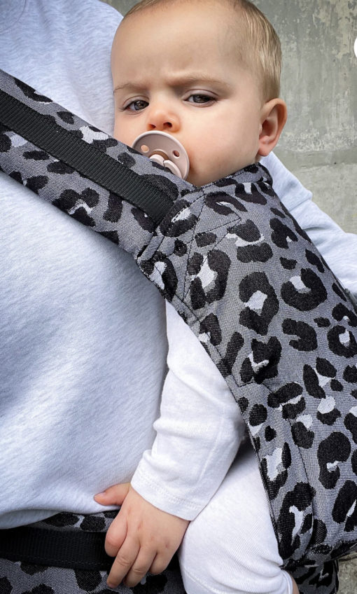 Tiba + Marl -Isara  Ergonomic  Baby Carrier- Grey/Black Leopard Print
