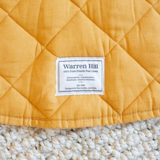 Warren Hill Linen Quilted Play Mat – Sunflower