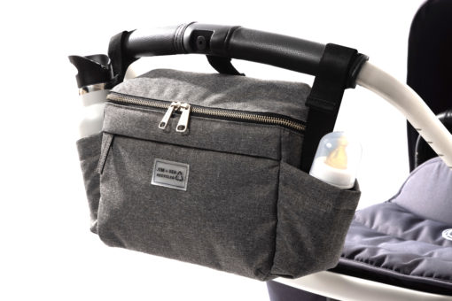 Jem + Bea – Eco Stroller Organiser – Grey – Exclusive to So Beau Baby