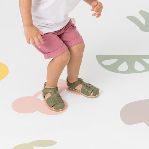 Pretty Brave Child Sandal – Rocco – Olive