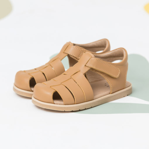 Pretty Brave Child Sandal – Rocco – Tan