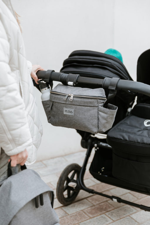 Jem + Bea – Eco Stroller Organiser – Grey – Exclusive to So Beau Baby