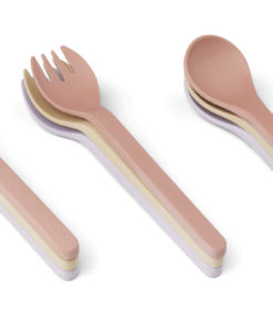 Liewood Ryan 9 piece Cutlery Set- Light Lavender Multi Pack