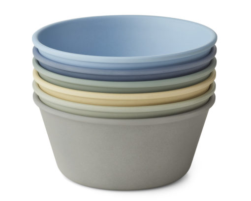 Liewood Irene Bowls- 6 Pack – Peppermint Multi Mix