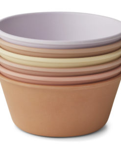 Liewood Irene Bowls- 6 Pack – Light Lavender Multi Mix