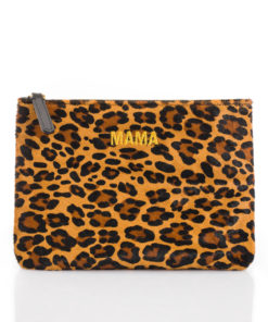 Jem + Bea -Leather Mama Clutch – Leopard – Exclusive to So Beau Baby