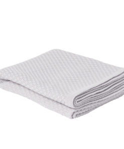 Heirloom Baby Merino Blanket – Basket Weave – Powder