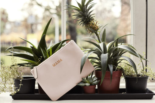 Jem + Bea -Leather Mama Clutch – Blush- Exclusive to So Beau Baby