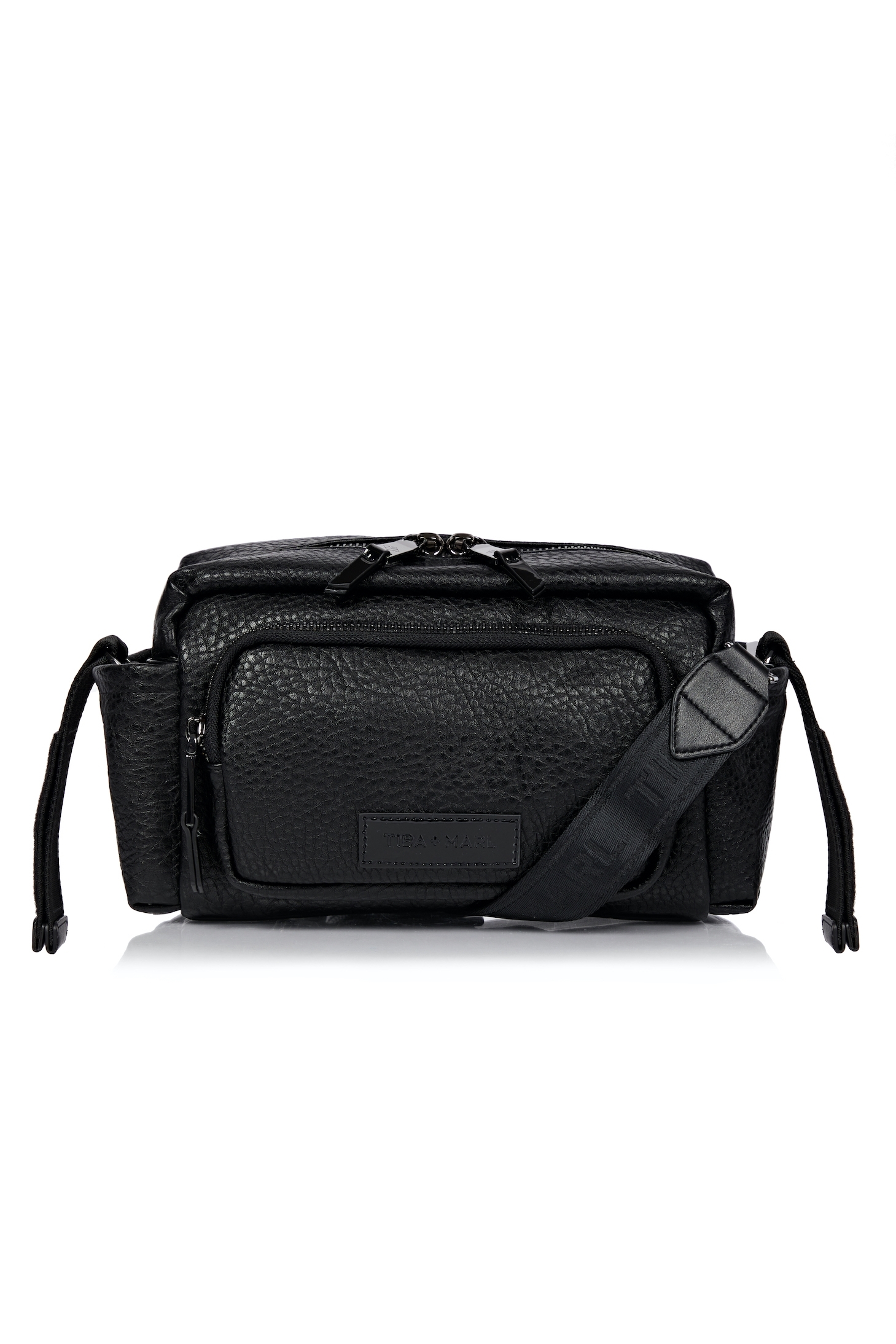 Tiba + Marl - Inka Buggy Organiser Scuba Cross Body - Black - So Beau Baby