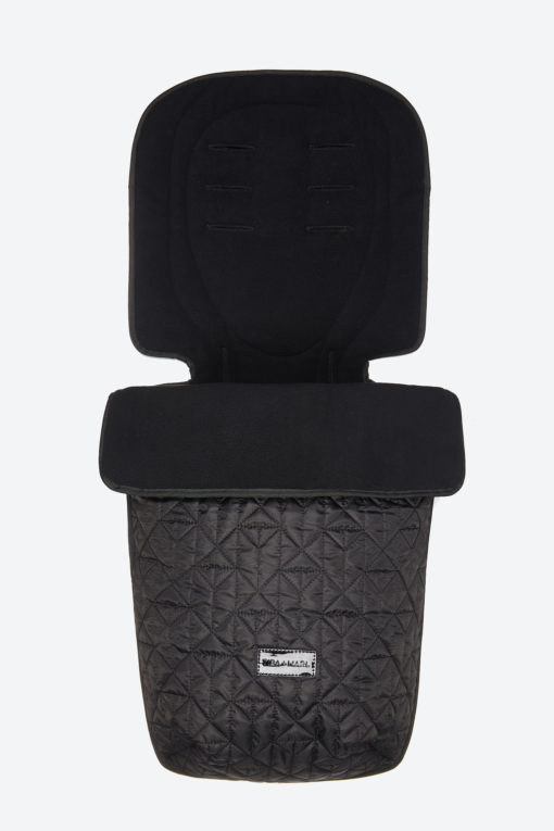 Tiba + Marl – Universal Buggy Footmuff – Black Quilted