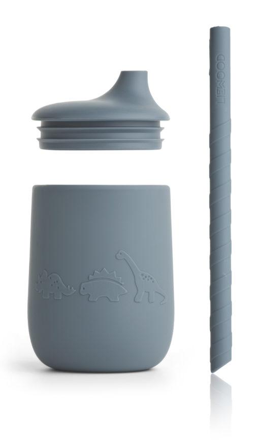 Liewood Ellis Sippy Cup – Dino – Whale Blue