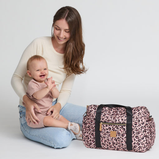 PRETTY BRAVE –  Stella Baby Bag- Blush Leopard