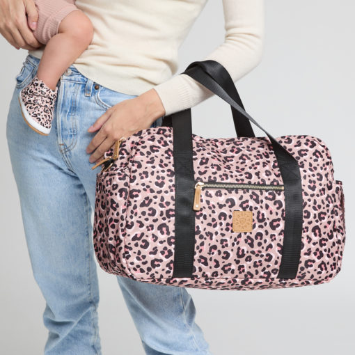 PRETTY BRAVE –  Stella Baby Bag- Blush Leopard