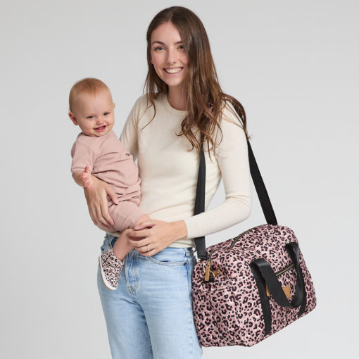 PRETTY BRAVE –  Stella Baby Bag- Blush Leopard