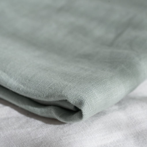 Warren Hill Stonewashed Linen Baby Swaddle – Aqua