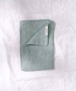 Warren Hill Stonewashed Linen Baby Swaddle – Aqua