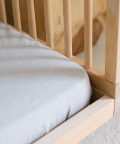 Warren Hill Stonewashed Linen Fitted Cot Sheets- Natural