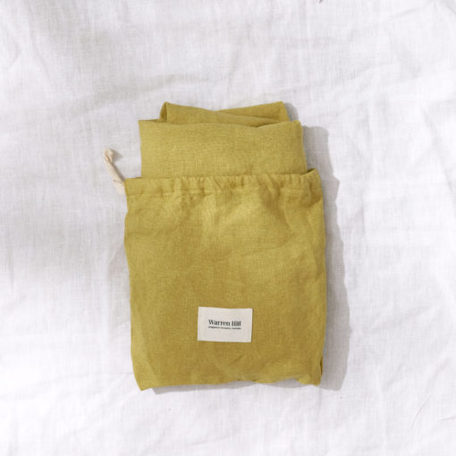 Warren Hill Stonewashed Linen Fitted Bassinet Sheet – Ochre