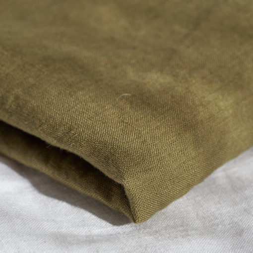 Warren Hill Stonewashed Linen Fitted Bassinet Sheet – Olive